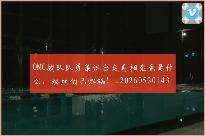 OMG战队队员集体出走真相究竟是什么,粉丝们已炸锅!_20260530143631_20260702170130
